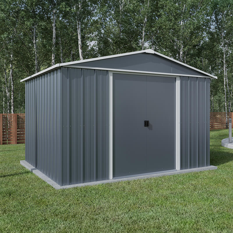 10' x 10' Yardmaster Castleton Anthracite Metal Shed (3.03m x 2.98m) online kaufen
