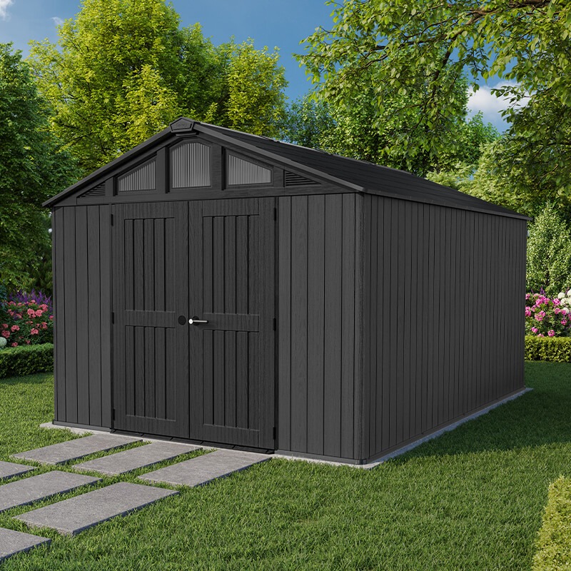 10' x 15' Keter Stronghold Grey Plastic Garden Shed (3.05m x 4.53m) online kaufen