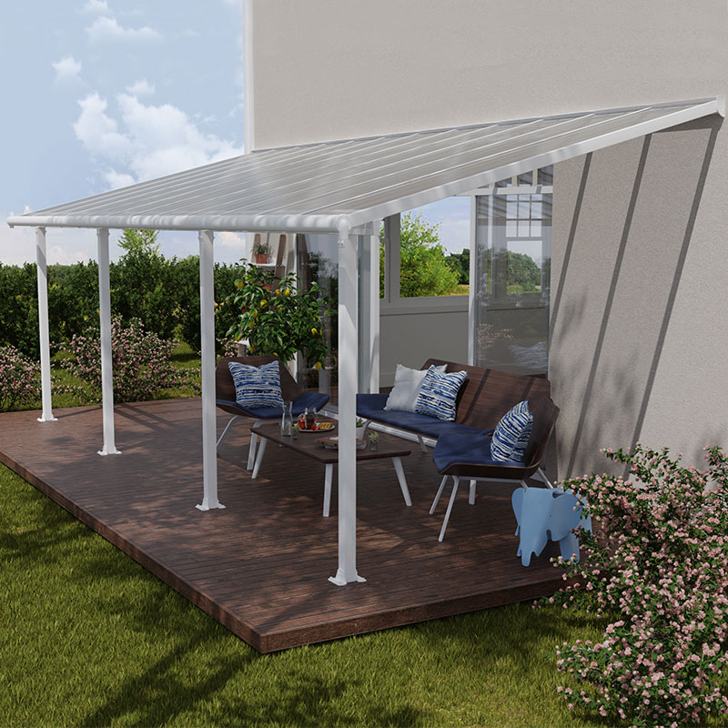10' x 24' Palram Canopia Olympia White Patio Cover with Clear Panels (2.95m x 7.39m) online kaufen
