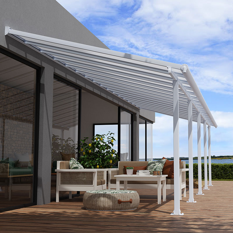 10' x 32' Palram Canopia Olympia White Patio Cover with Clear Panels (2.95m x 9.80m) online kaufen