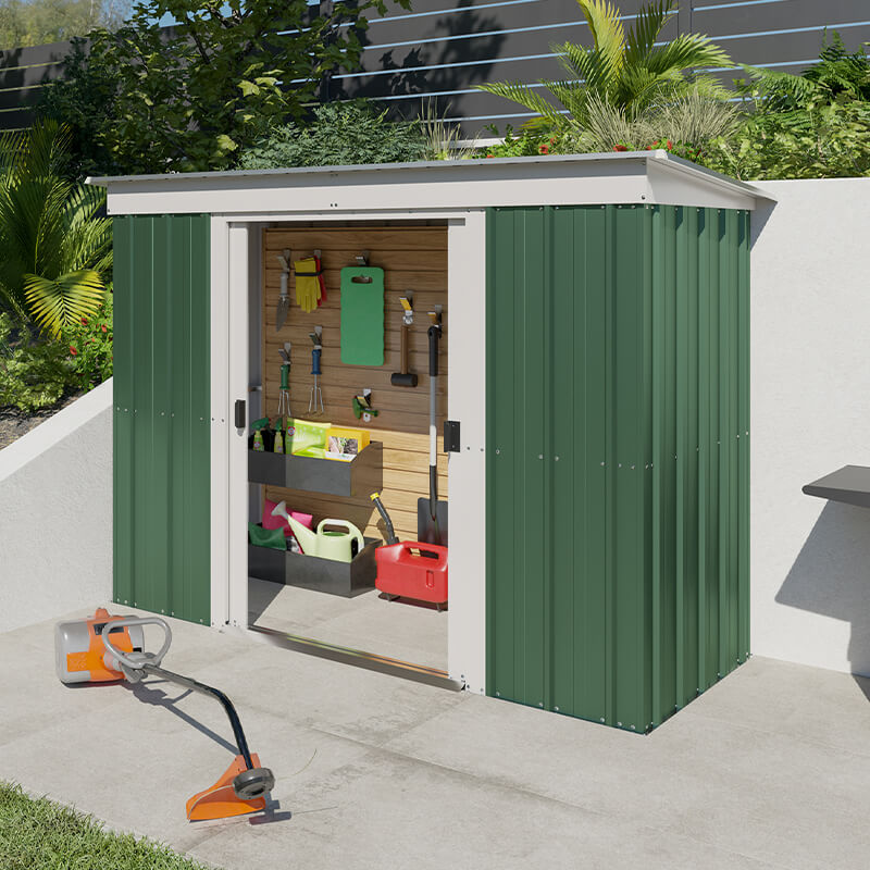 10' x 4' Yardmaster Emerald Pent Metal Shed (2.98m x 1.19m) online kaufen