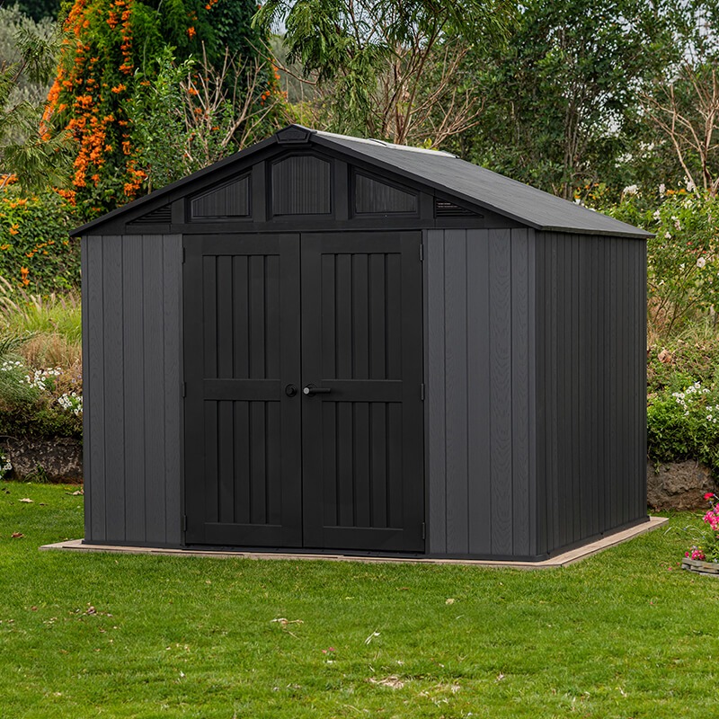 10' x 8' Keter Stronghold Grey Plastic Garden Shed (3.05m x 2.43m) online kaufen