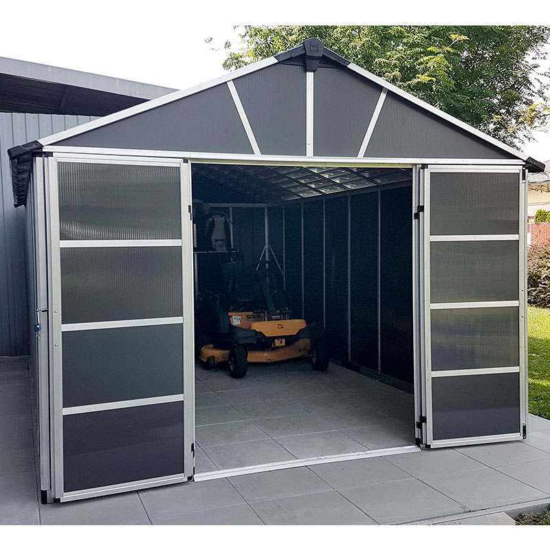 11' x 13.1' Palram Canopia Yukon Premium Dark Grey Skylight Plastic Shed (3.32m x 3.93m) online kaufen