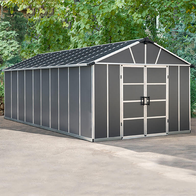 11' x 21.3' Palram Canopia Yukon Premium Dark Grey Plastic Shed (3.32m x 6.43m) online kaufen