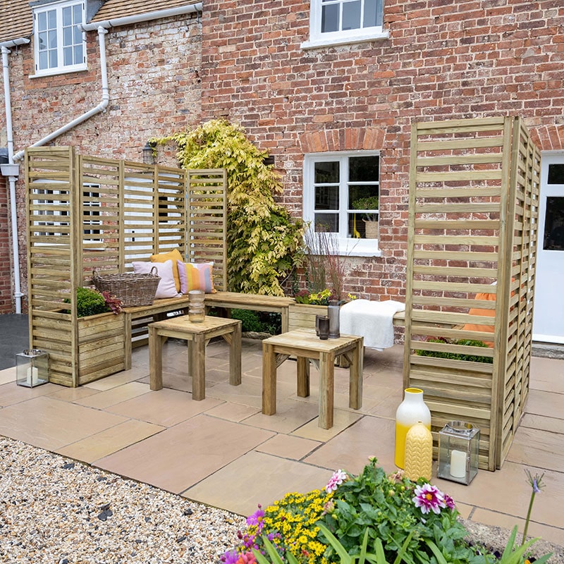 11'8 x 6'9 Forest Modular Wooden Garden Seating Set Number 5 (3.56m x 2.06m) online kaufen
