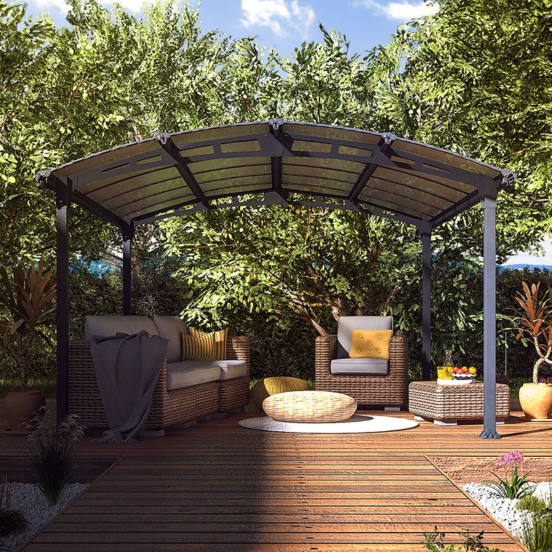 12' x 14' Palram Canopia Tucson 4300 Garden Gazebo (3.6m x 4.2m) online kaufen