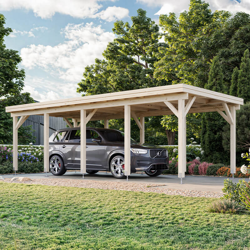 12' x 25' Palmako Karl Wooden Carport (3.6m x 7.6m) online kaufen