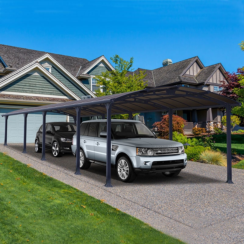 12' x 35' Palram Canopia Arcadia 10600 Grey Metal Carport (3.59m x 10.72m) online kaufen