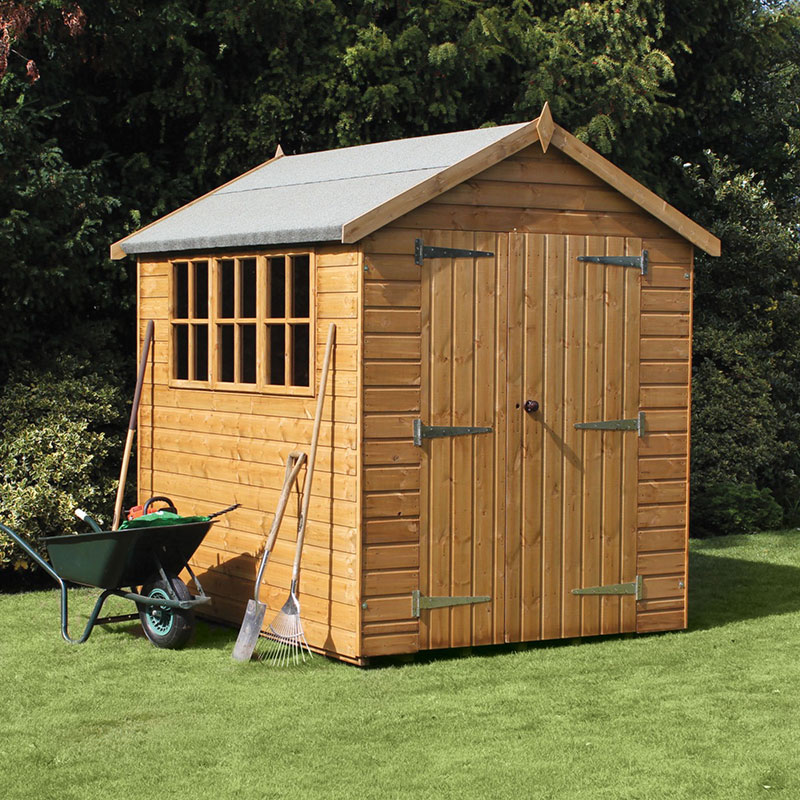 12' x 6' Traditional Heavy Duty Shiplap Apex Wooden Garden Shed (3.66m x 1.83m) online kaufen
