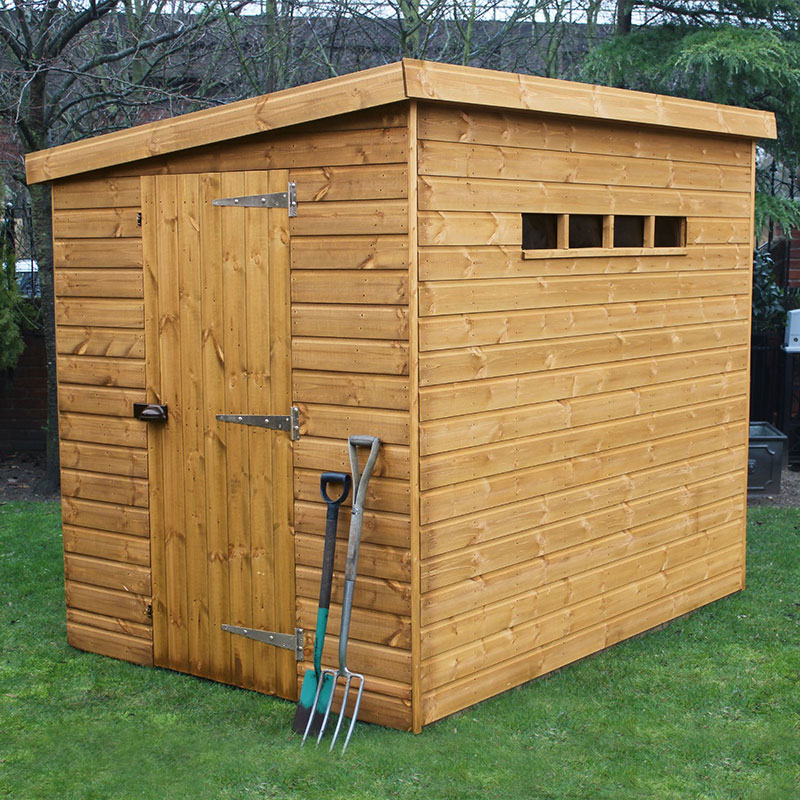 12' x 6' Traditional Shiplap Pent Wooden Security Garden Shed (3.66m x 1.83m) online kaufen