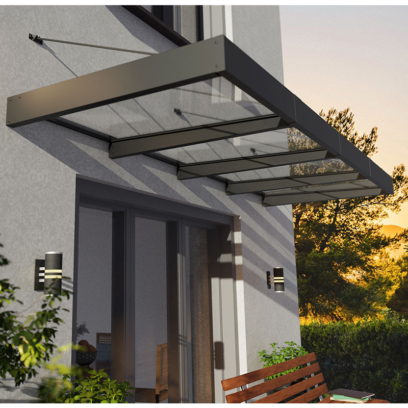 12â5 x 4â7 Palram Canopia Sophia XL 4000 Grey Clear Door Canopy (3.79m x 1.4m) online kaufen