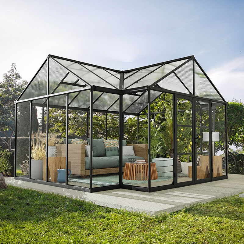 14'9 x 12'5 Palram Canopia Triomphe Orangery Enclosed Garden Gazebo (4.54m x 3.8m) online kaufen