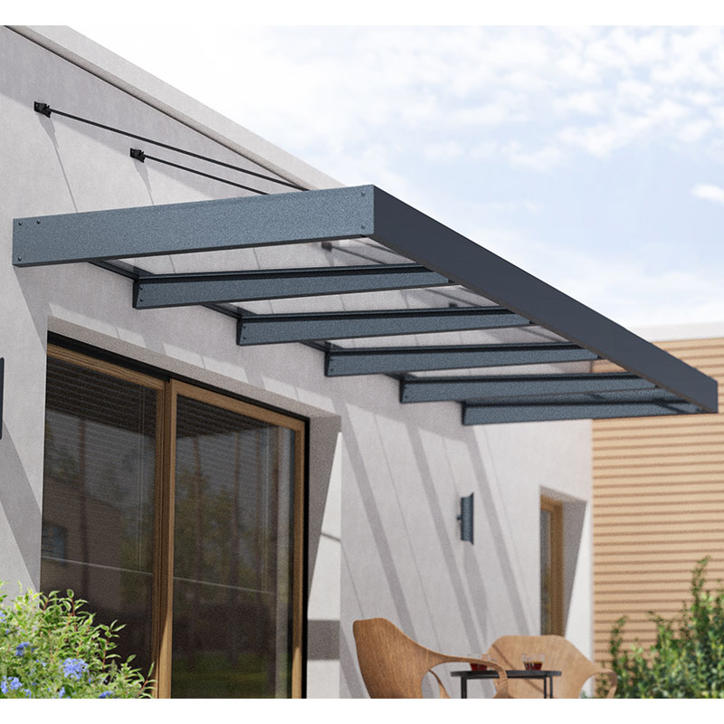 15â5 x 4â7 Palram Canopia Sophia XL 5000 Grey Clear Door Canopy (4.71m x 1.4m) online kaufen