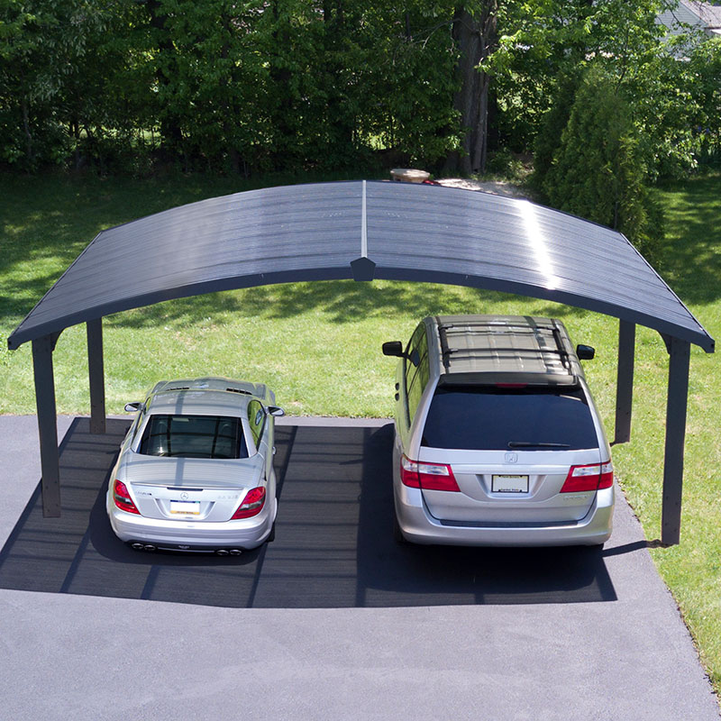 16' x 19' Palram Canopia Arizona Wave Grey Metal Double Carport (4.95m x 5.78m) online kaufen