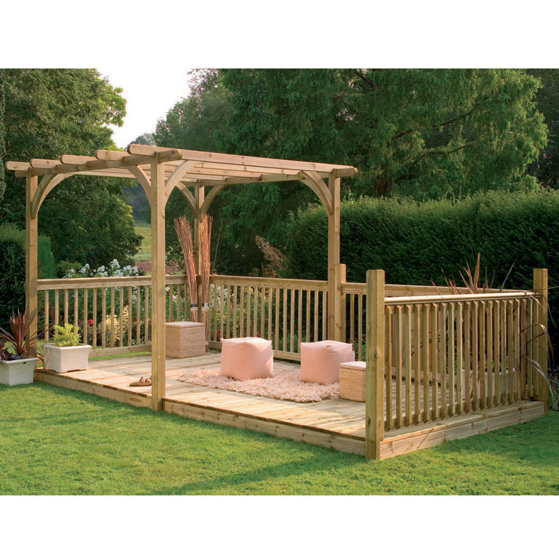 16' x 8' (4.88x2.44m) Forest Large Pergola Deck Kit online kaufen