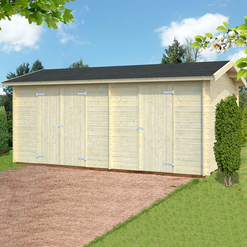 17' x 10'5 Palmako Jari Premium (28mm) Multi-room Shed (5.2m x 3.2m) online kaufen