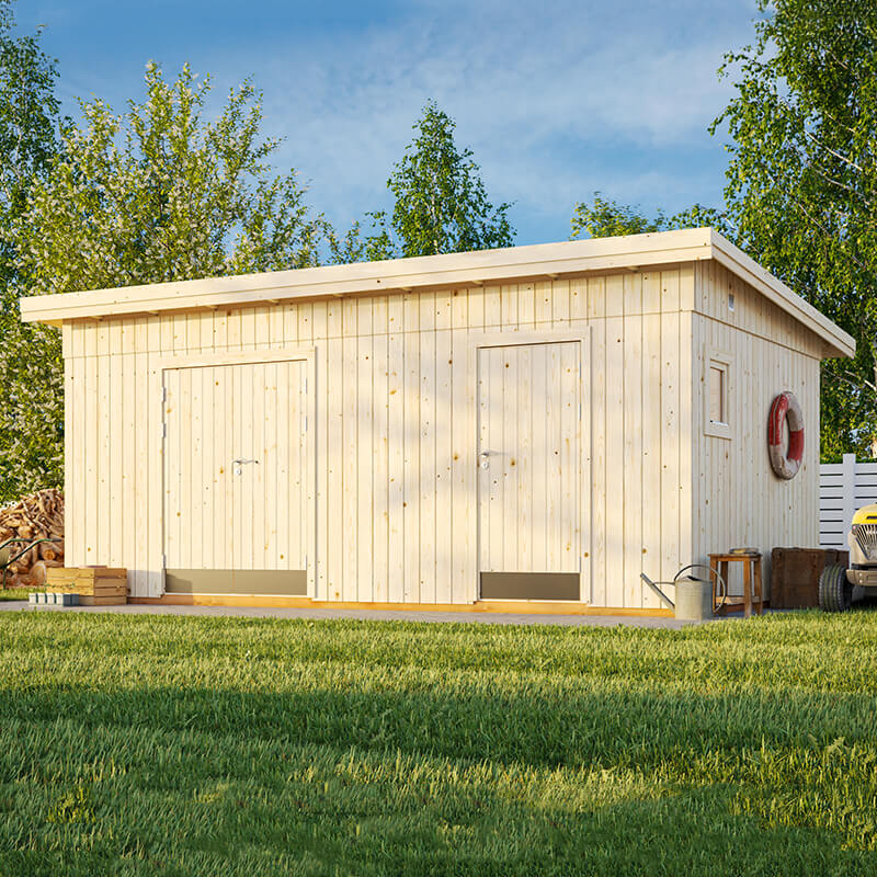 18' x 11' Palmako Kalle (88mm) Premium Multi-room Shed (5.6m x 3.3m) online kaufen