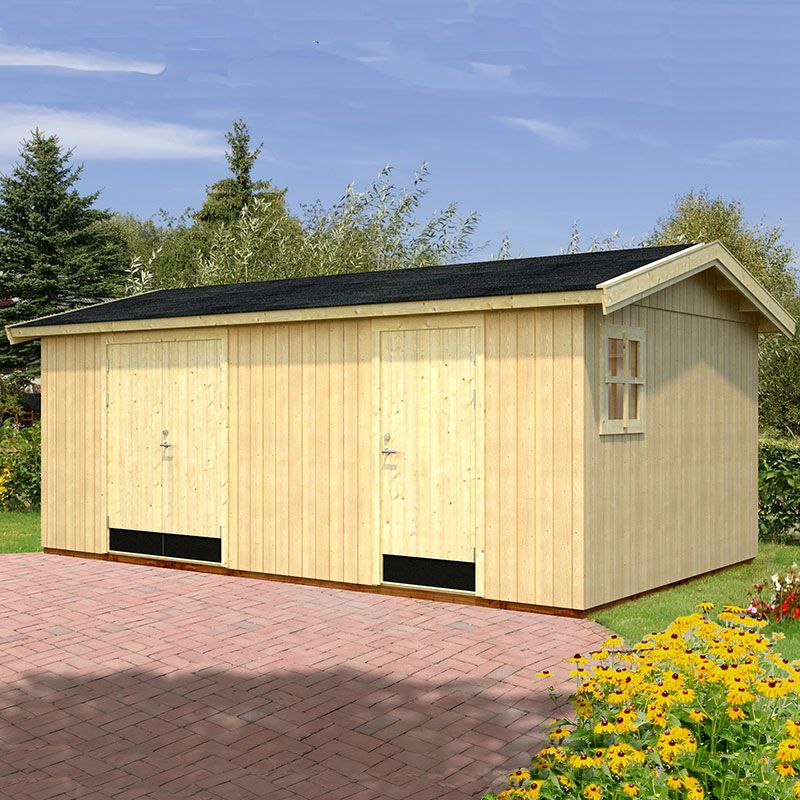 18' x 11' Palmako Olaf Premium (88mm) Multi-room Shed (5.6m x 3.3m) online kaufen
