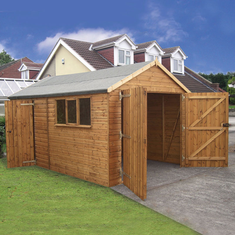 20' x 10' Traditional Deluxe Shiplap Wooden Garage / Workshop Shed (6.10m x 3.05m) online kaufen
