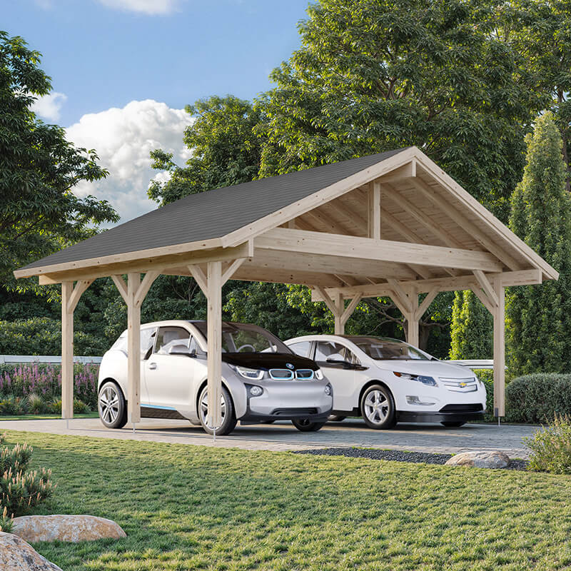 21' x 17' Palmako Robert Wooden Carport (6.3m x 5.1m) online kaufen