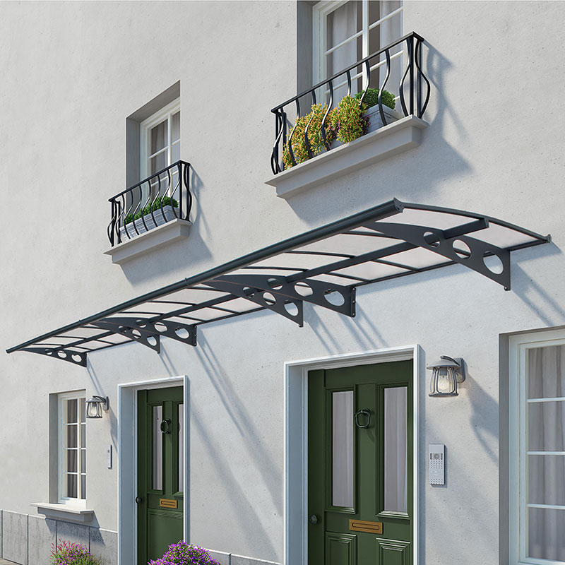 22â x 4â7 Palram Canopia Herald 6690 Grey Mist Large Door Canopy (6.71m x 1.39m) online kaufen