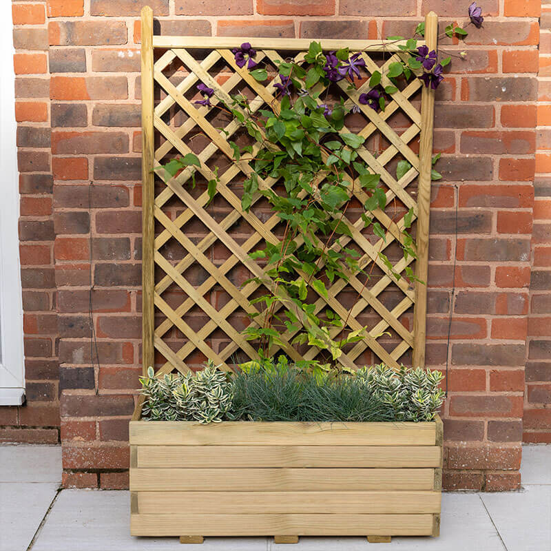 2'7 x 1'4 Forest Trellis Wooden Garden Planter (0.8m x 0.4m) online kaufen