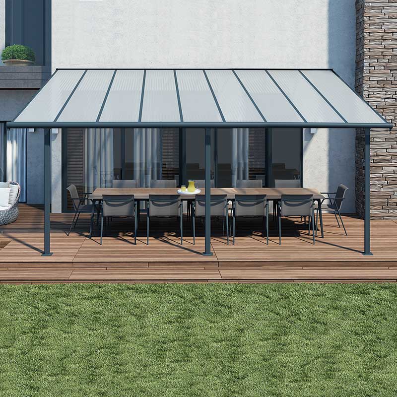 30'x10' (9x3m) Palram Canopia Sierra Grey Patio Cover online kaufen