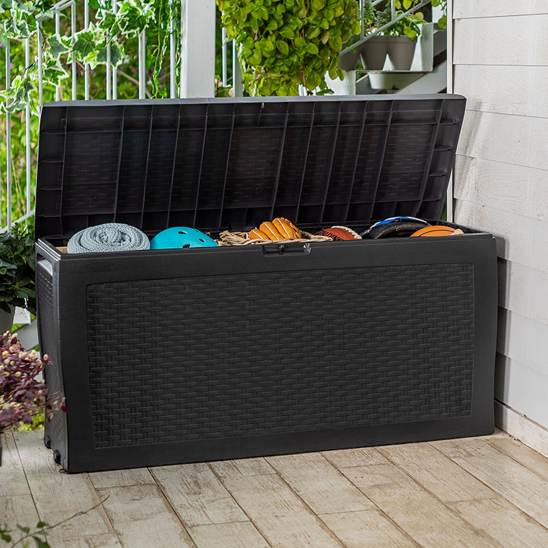 3'10 x 1'6 Keter Samoa Plastic Garden Storage Box - Anthracite (1.17m x 0.45m) online kaufen
