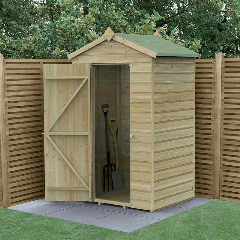4' x 3' Forest Beckwood 25yr Guarantee Shiplap Pressure Treated Windowless Apex Wooden Storage Shed (1.34m x 1m) online kaufen