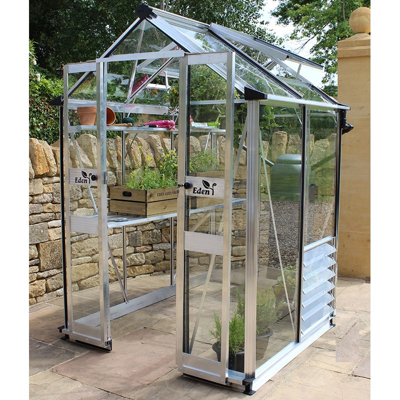 4' x 4' Halls Cotswold Birdlip Small Greenhouse with Toughened Glass (1.47m x 1.32m) online kaufen