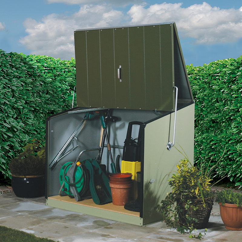 4'6 x 2'11 (1.38x0.89m) Trimetals Green Stowaway Garden Metal Storage Unit online kaufen