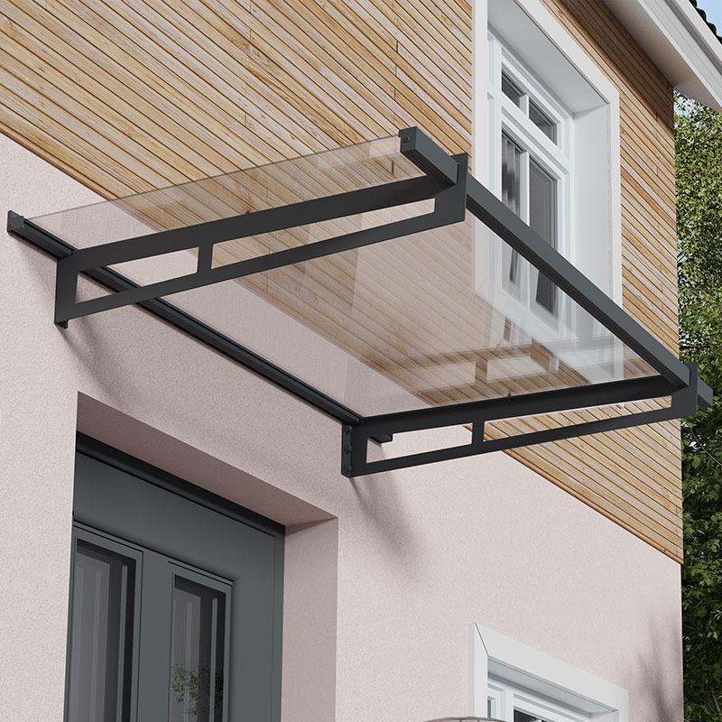4â11 x 3â1 Palram Canopia Bremen 1500 Grey Clear Door Canopy (1.5m x 0.94) online kaufen