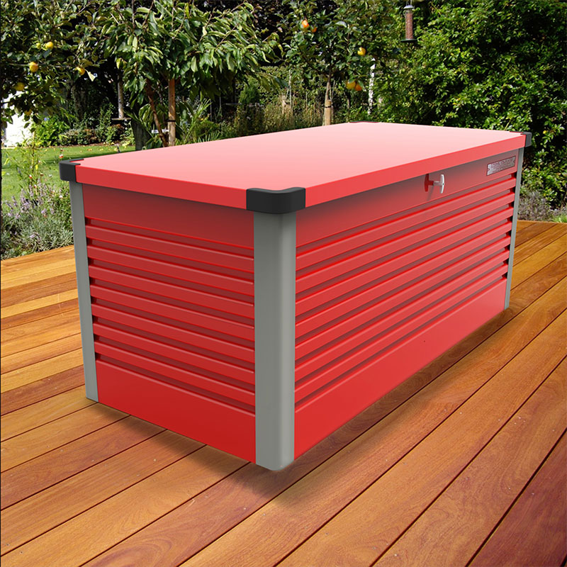4'x2'5 (1.2x0.75m) Trimetals Red Protect.a.box - Premium Metal Garden Storage online kaufen