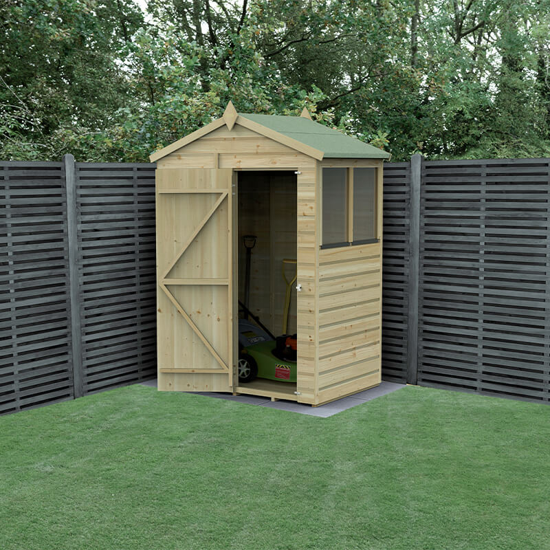5' x 3' Forest Beckwood 25yr Guarantee Shiplap Pressure Treated Apex Wooden Shed (1.64m x 1m) online kaufen