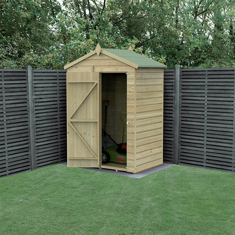 5' x 3' Forest Beckwood 25yr Guarantee Shiplap Pressure Treated Windowless Apex Wooden Storage Shed (1.64m x 1m) online kaufen