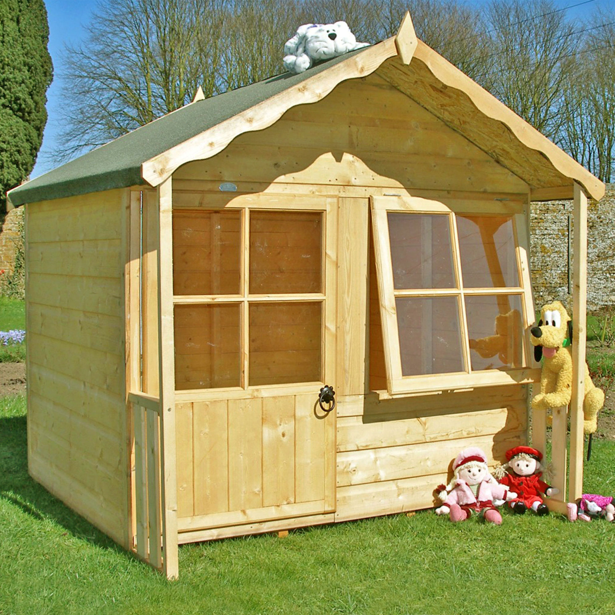5x5 Shire Kitty Traditional Kids Wooden Playhouse online kaufen