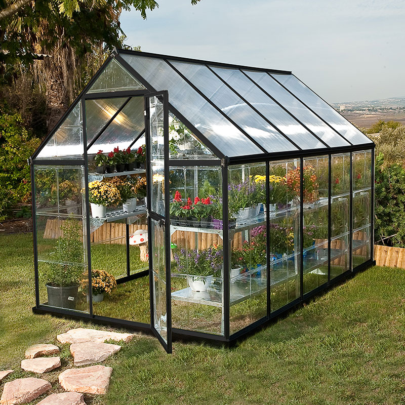 6' x 10' Palram Canopia Hybrid Walk In Grey Polycarbonate Greenhouse (1.85m x 3.06m) online kaufen