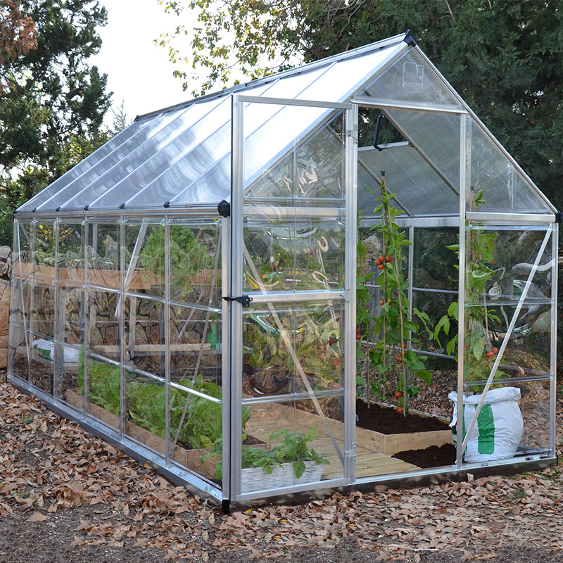 6' x 12' Palram Canopia Hybrid Large Silver Polycarbonate Greenhouse (1.85m x 3.70m) online kaufen