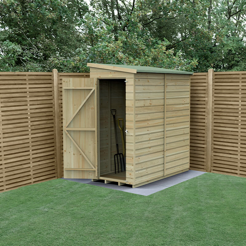 6' x 3' Forest Beckwood 25yr Guarantee Shiplap Pressure Treated Windowless Pent Wooden Shed (1.88m x 1.02m) online kaufen