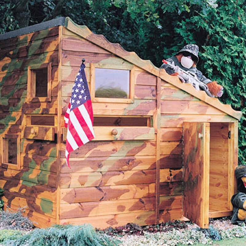 6' x 4' (1.79x1.19m) Shire Command Post Childrens/ kids Wooden Garden Playhouse online kaufen