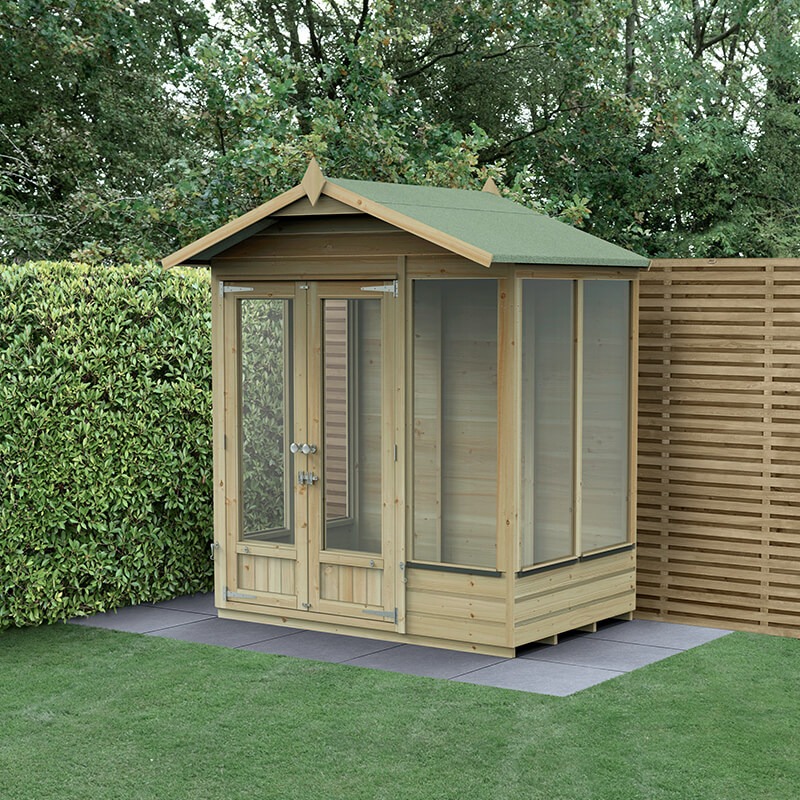 6' x 4' Forest Beckwood 25yr Guarantee Double Door Apex Summer House (1.99m x 1.23m) online kaufen