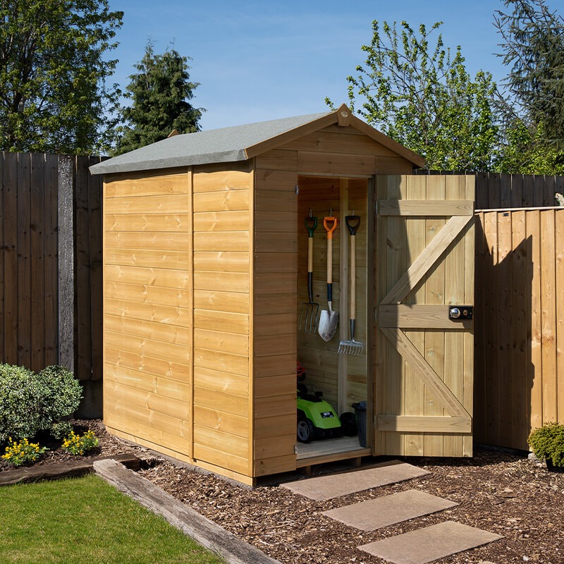 6' x 4' Forest Timberdale 25yr Guarantee Tongue & Groove Pressure Treated Windowless Apex Shed (1.93m x 1.37m) online kaufen