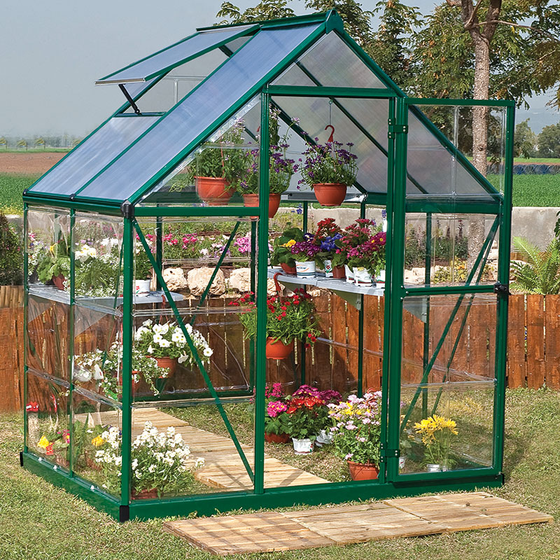 6' x 4' Palram Canopia Hybrid Green Polycarbonate Greenhouse (1.85m x 1.26m) online kaufen