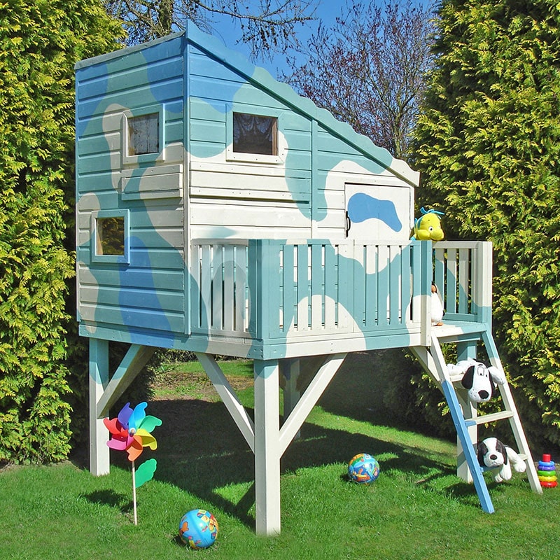 6' x 4' Shire Command Post Kids Wooden Platform Playhouse (1.69m x 2.22m) online kaufen