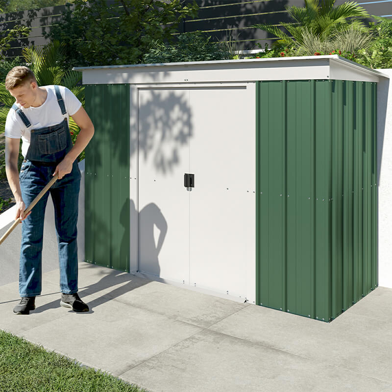 6' x 4' Yardmaster Emerald Pent Metal Shed (1.98m x 1.19m) online kaufen