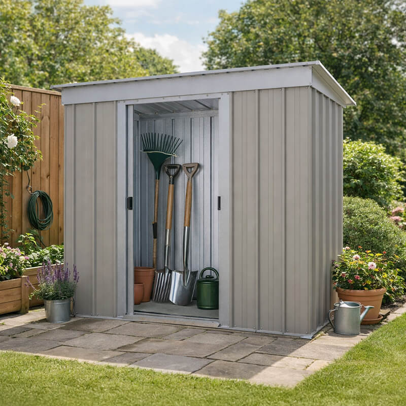 6' x 4' Yardmaster Platinum Tall Pent Metal Shed (1.9m x 1.19m) online kaufen