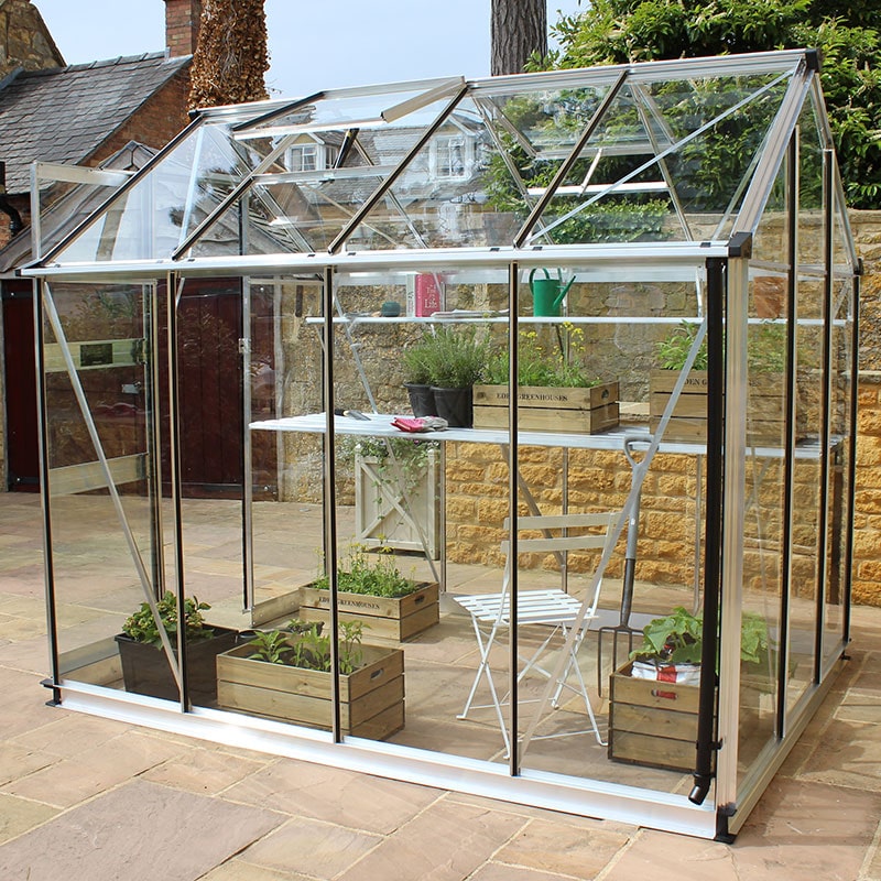 6' x 6' Halls Cotswold Burford Small Greenhouse with Toughened Glass (1.94m x 1.94m) online kaufen