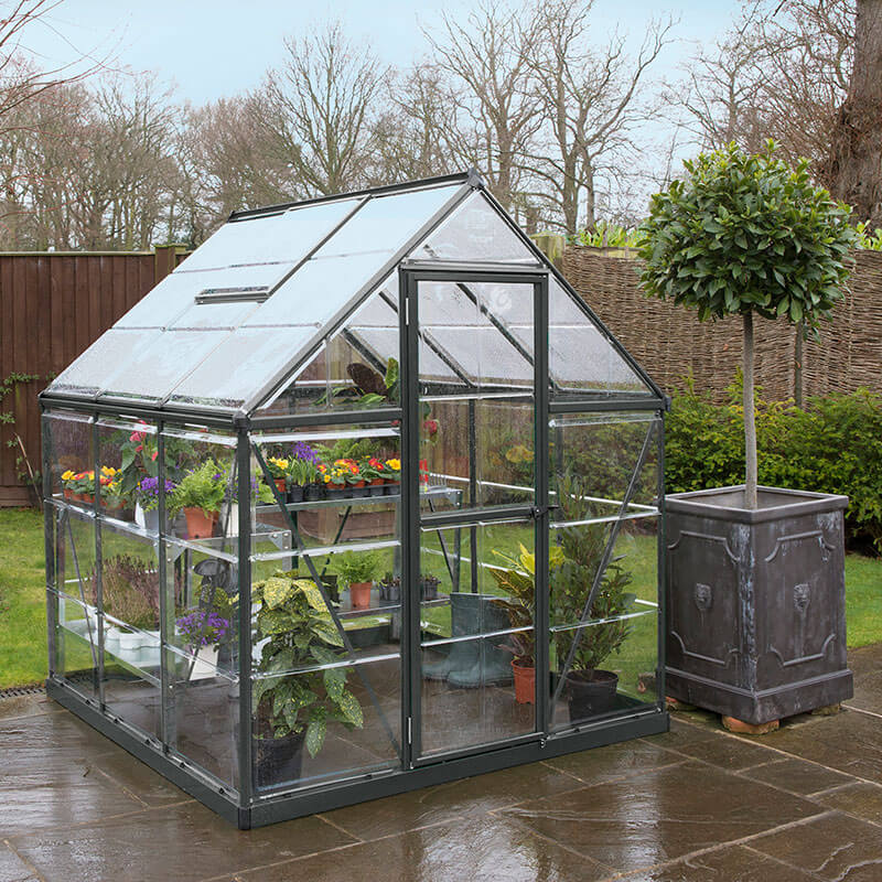 6' x 6' Palram Canopia Harmony Grey Polycarbonate Greenhouse (1.85m x 1.86m) online kaufen