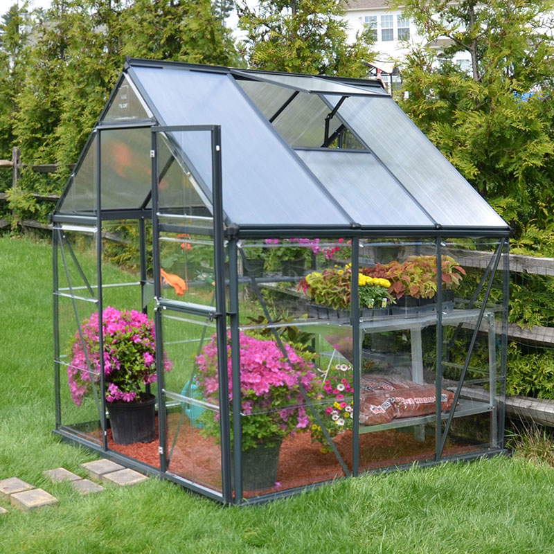 6' x 6' Palram Canopia Hybrid Grey Polycarbonate Greenhouse (1.85m x 1.86m) online kaufen