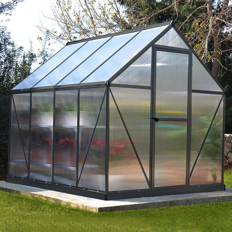 6' x 8' Palram Canopia Mythos Grey Greenhouse (1.85m x 2.47m) online kaufen